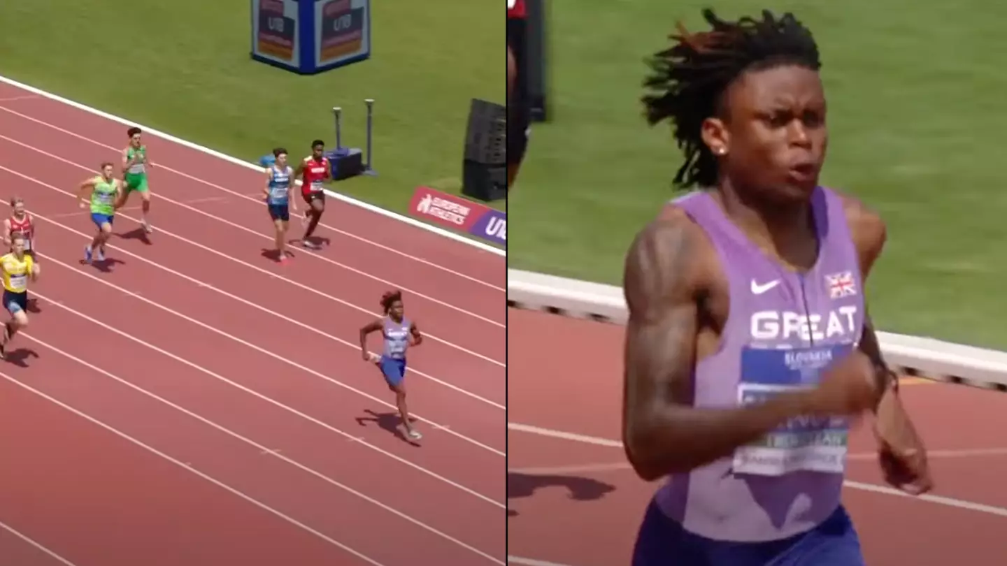 British 200m runner has 'absolute disaster' and manages to lose race after being way out in front