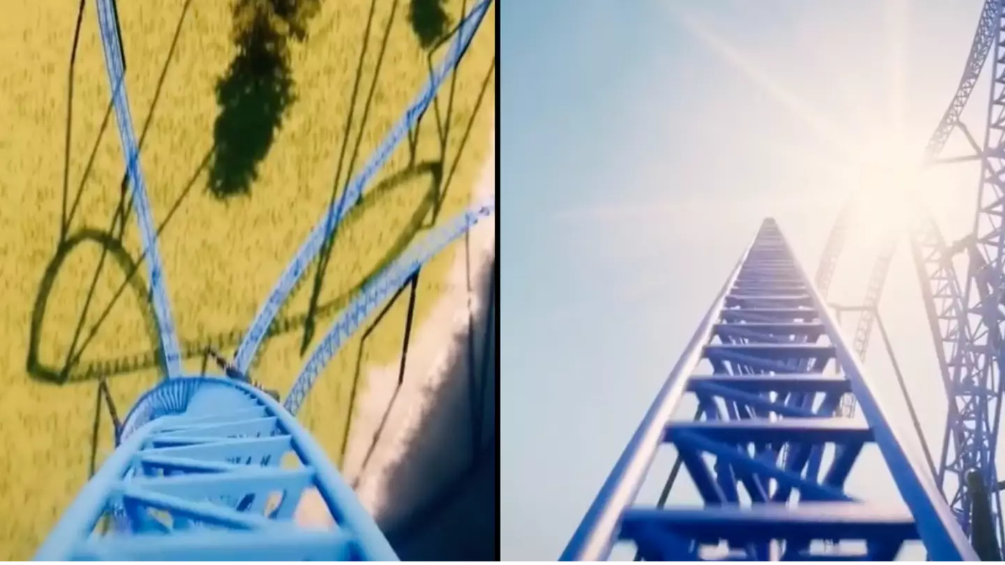 POV video shows what UK's fastest and tallest rollercoaster at Thorpe Park might look like