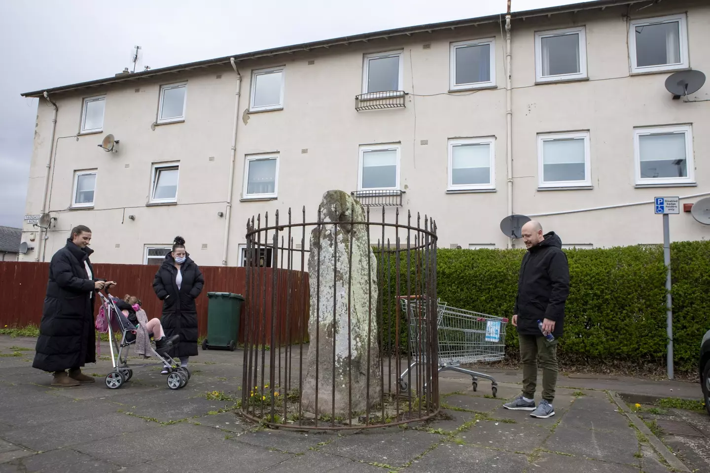 The megalith is almost 7ft tall.