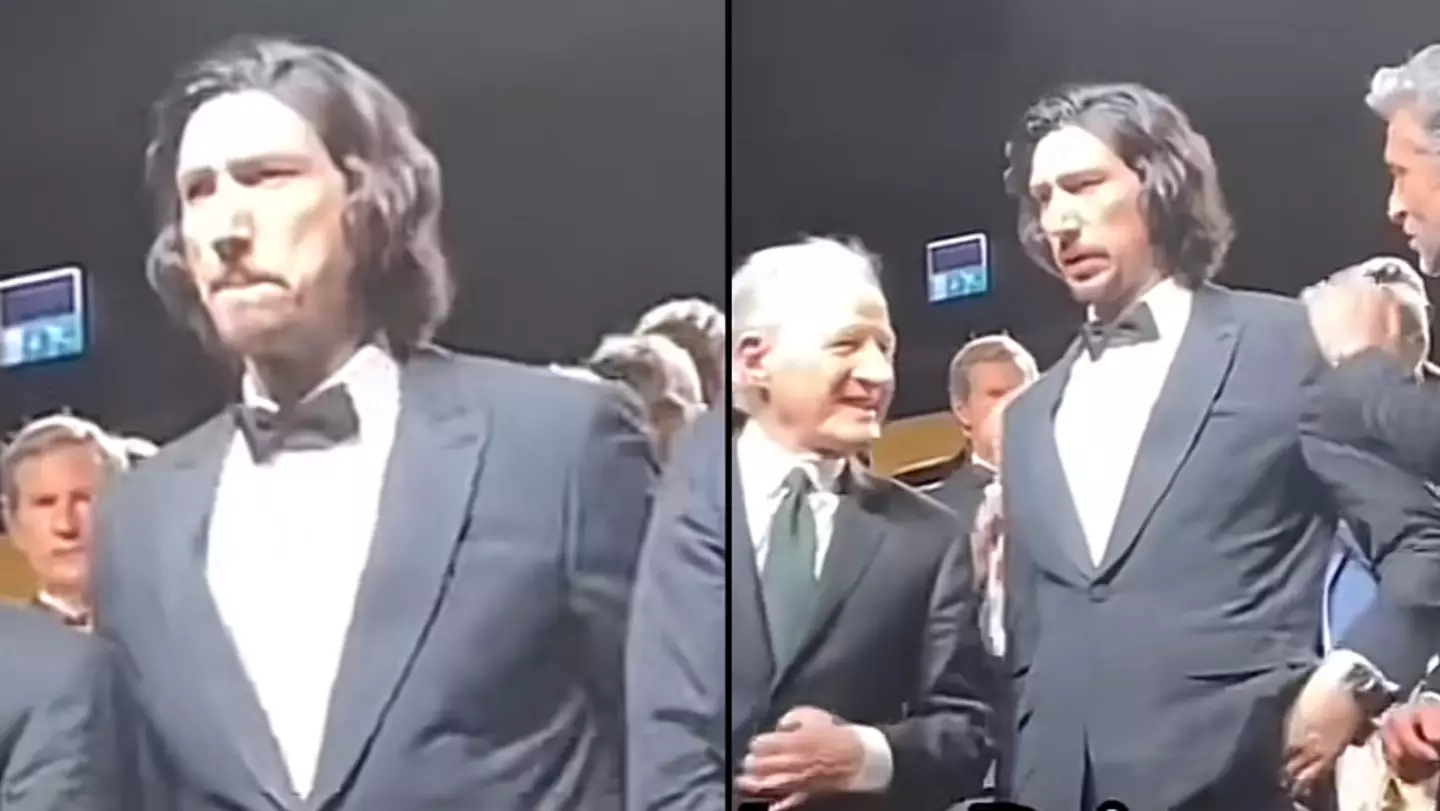 Adam Driver reduced to tears as he receives 7-minute standing ovation for his new movie Ferrari