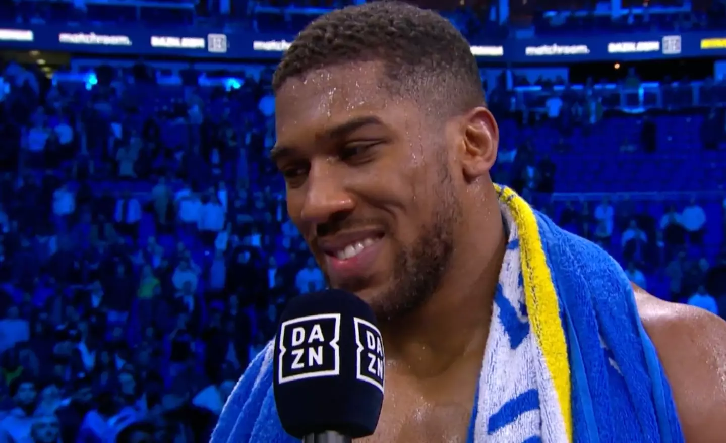 Anthony Joshua was ready to take on Tyson Fury.