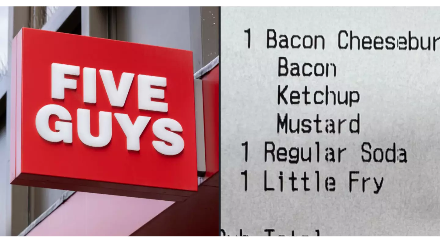 Five Guys slammed for 'out of control' prices after receipt goes viral