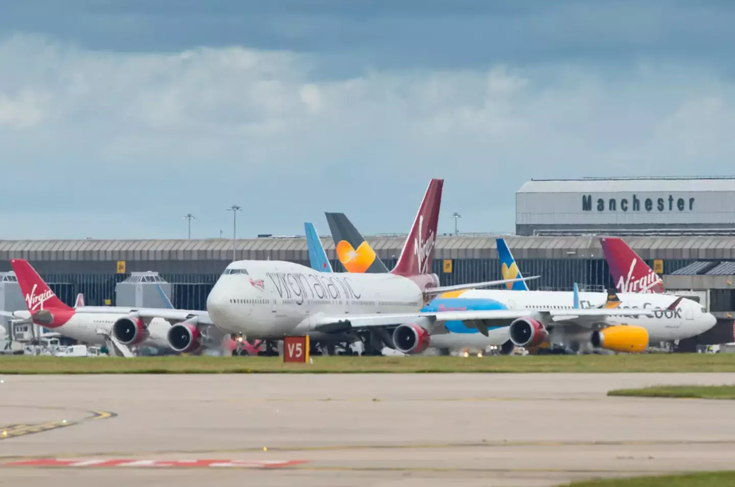 A major UK airport was forced to close its runways.