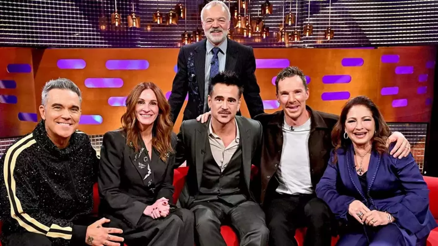 Robbie Williams was the musical guest on The Graham Norton Show this week (BBC)