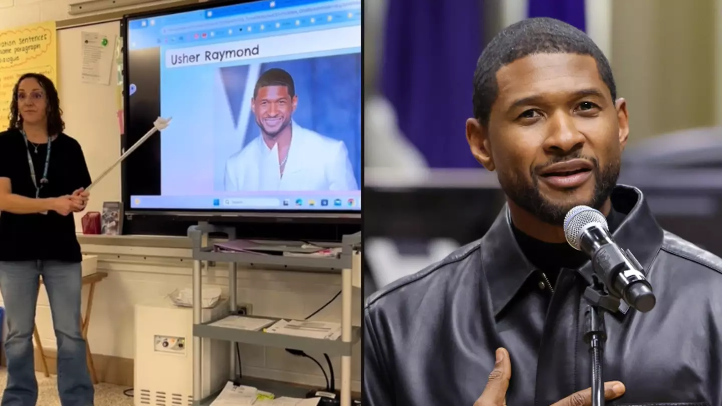 Teacher gives students lesson on Usher as kids 'have no idea who he is'
