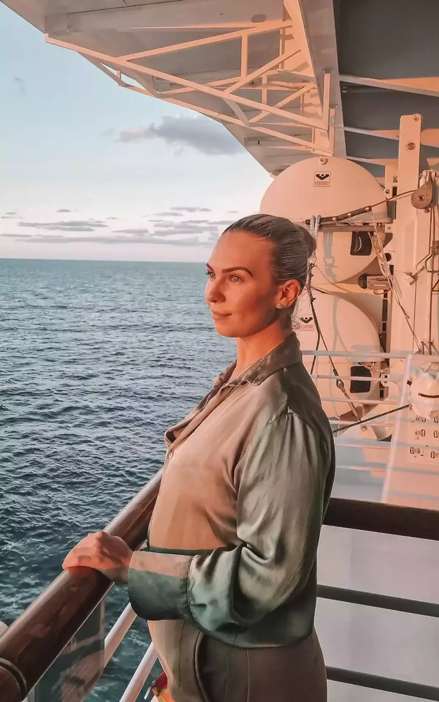 Lucy Sotherton, from Birmingham, has been working on cruise ships for nine years.
