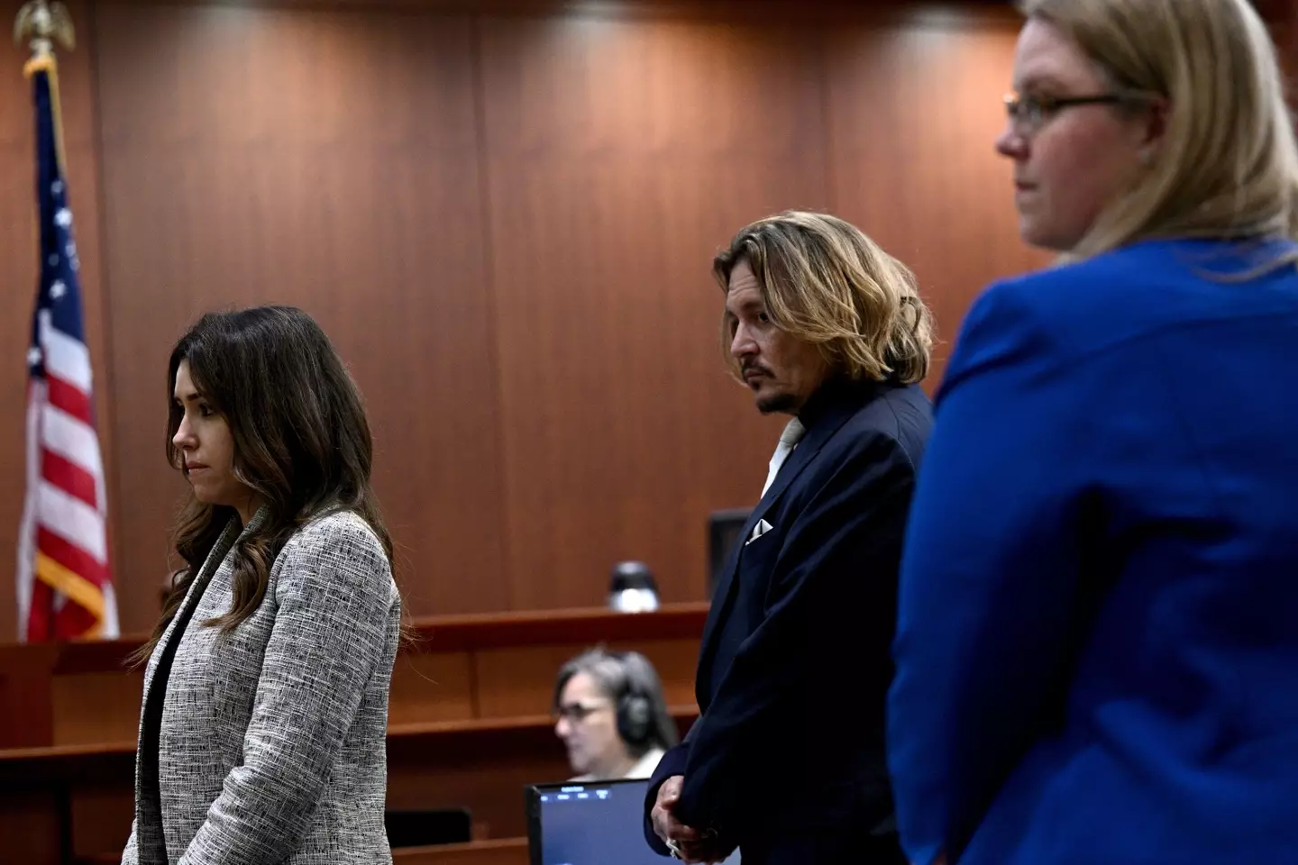 Camille Vasquez represents Johnny Depp in court.