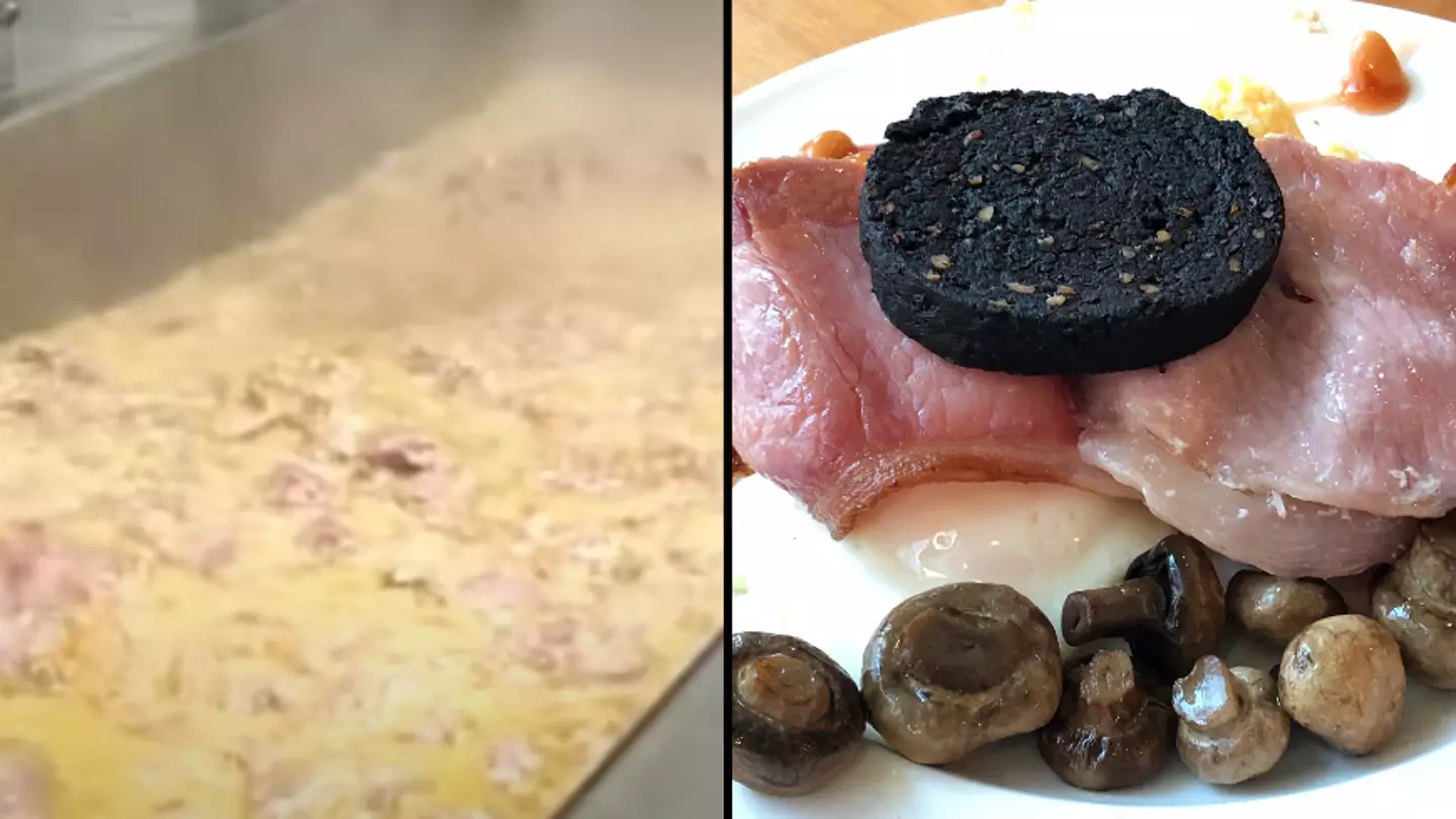 People are seriously disturbed after seeing how black pudding is actually made