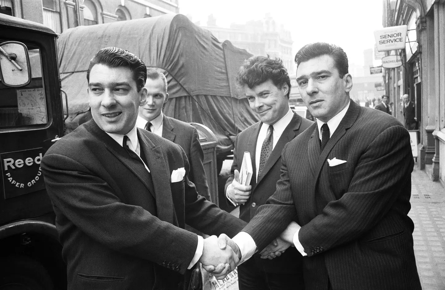 Ronnie and Reggie Kray.
