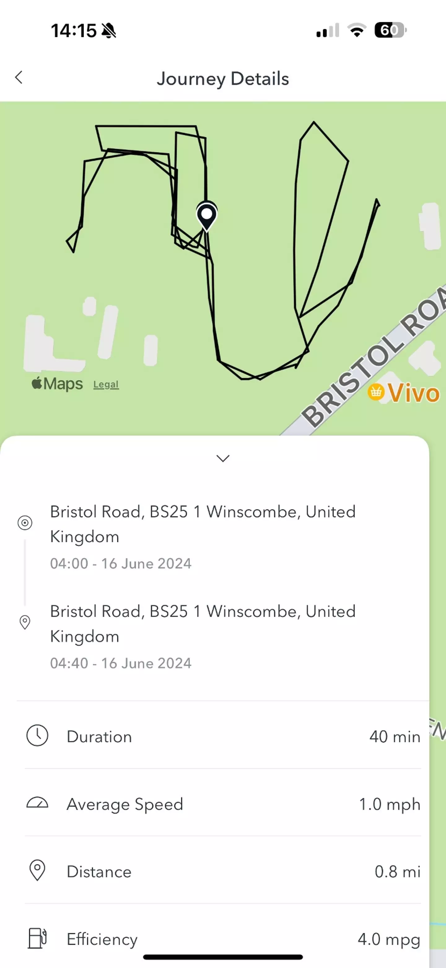 His app told him the vehicle was being driven around at 4am (BPM Media)