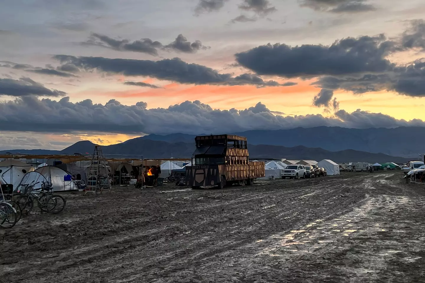 A body was found in a 'pool of blood' at this year's Burning Man festival (Kathy Baird/The Washington Post via Getty Images)