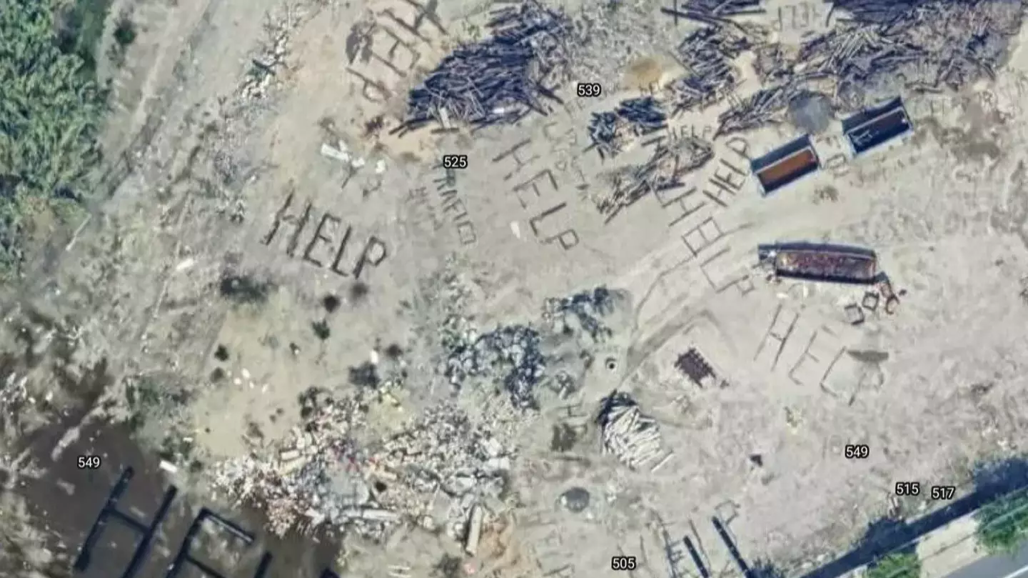 Mysterious 'help' signs captured on Google Earth spark major concern online