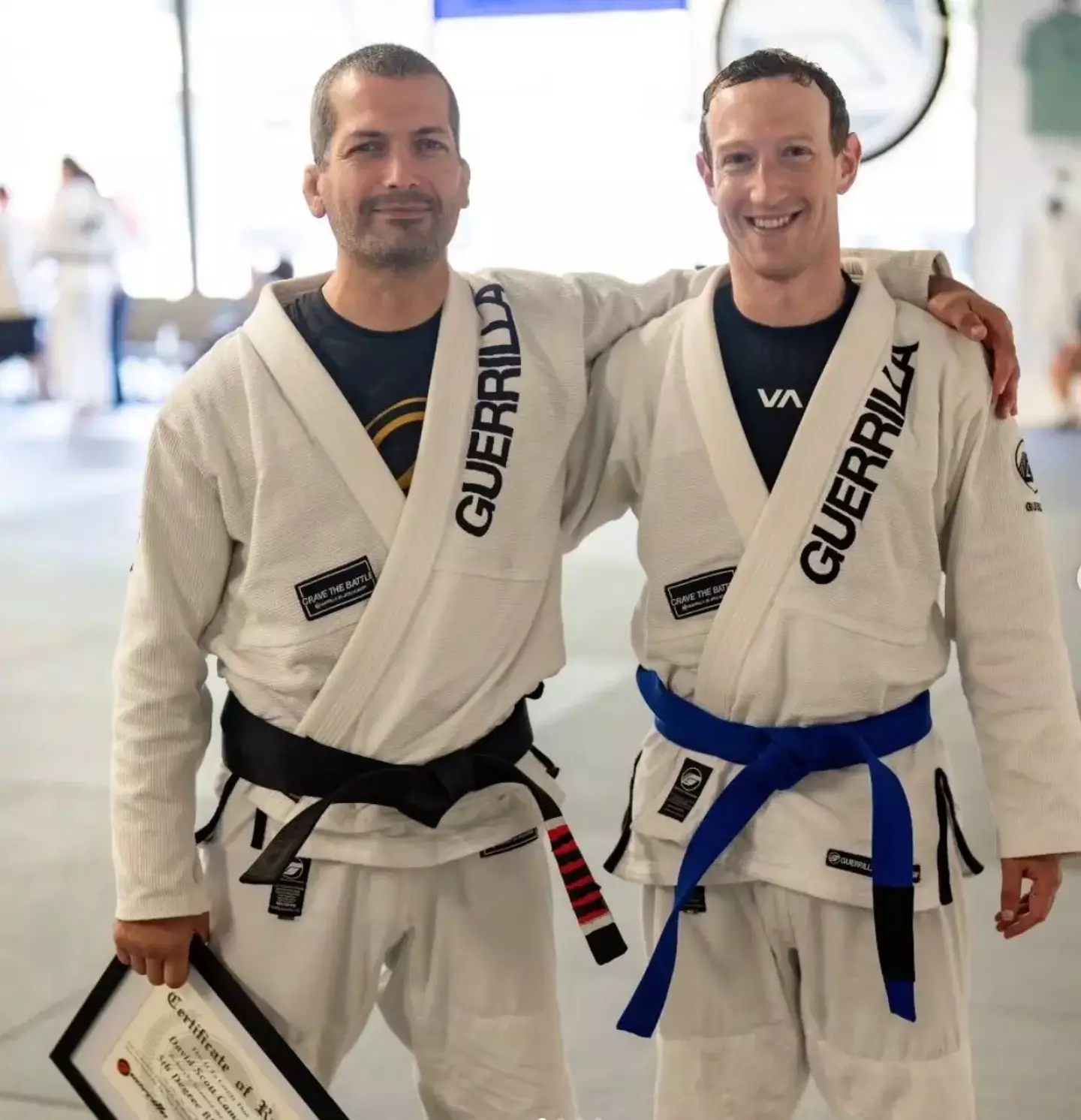 Zuckerberg has been training hard.