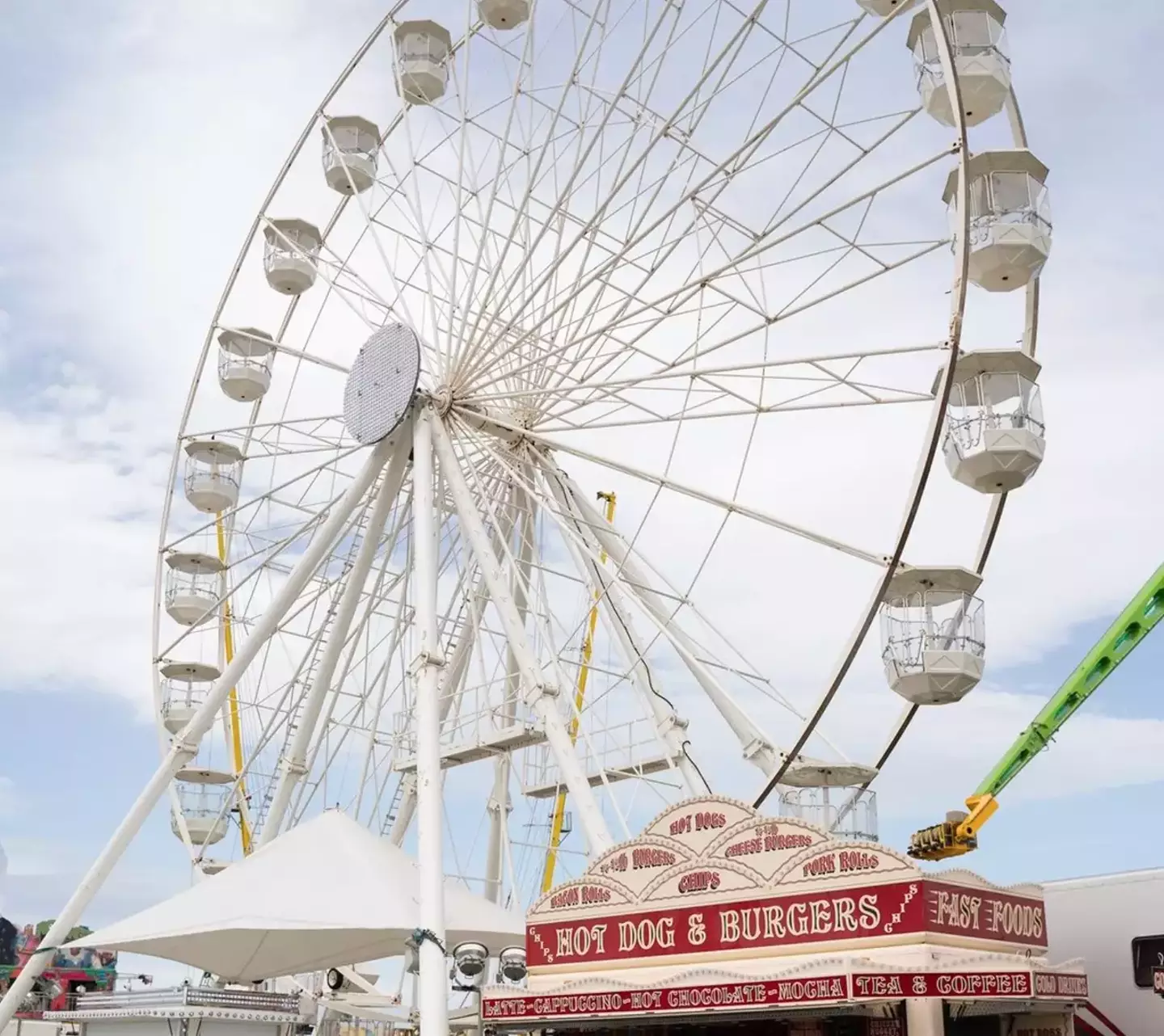 The funfair boasts 400 of the country's 'biggest and brightest' attractions.