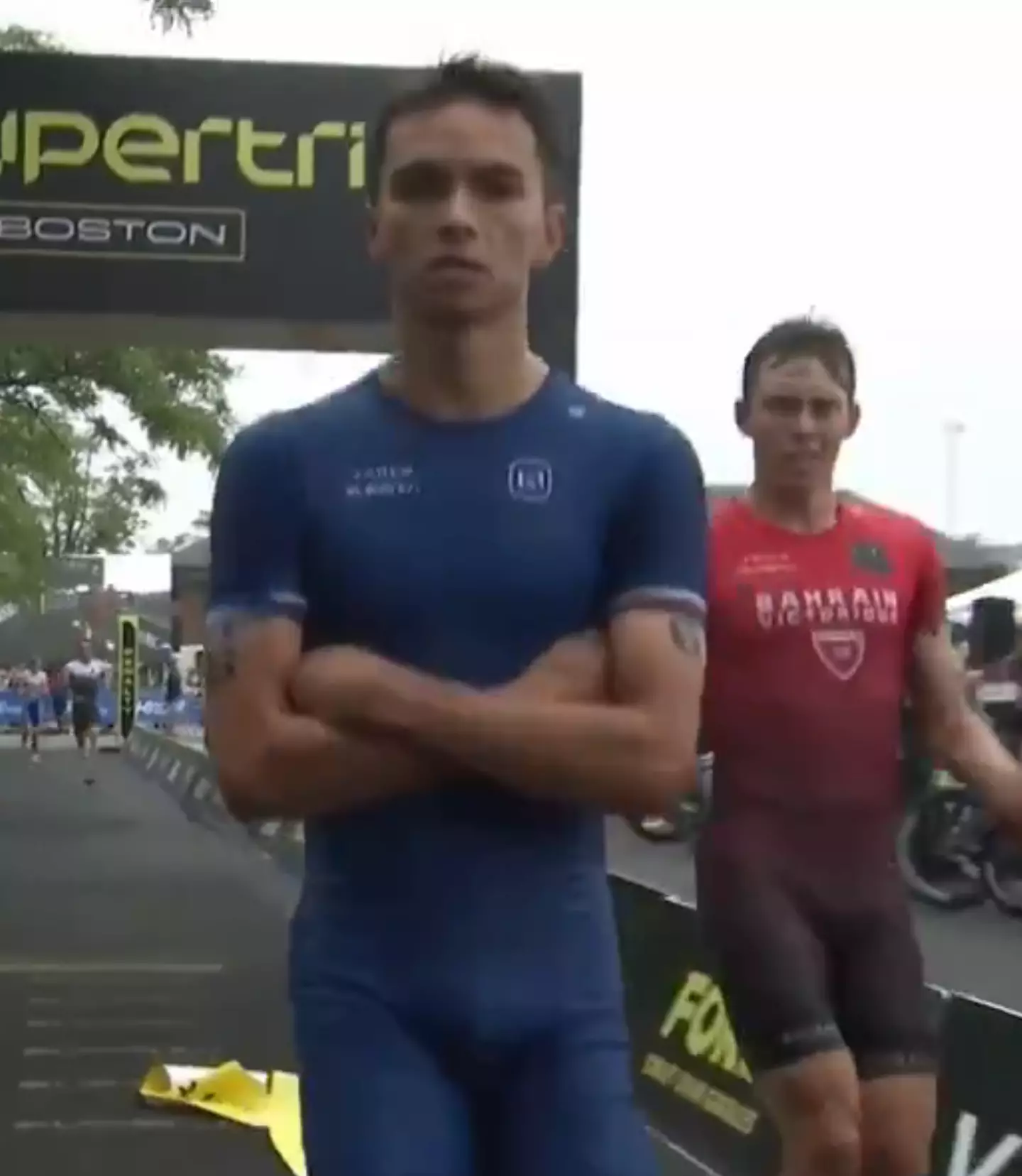 Alex Yee ended up taking top spot again from Hayden Wilde at the supetri in Boston (X/supertri)