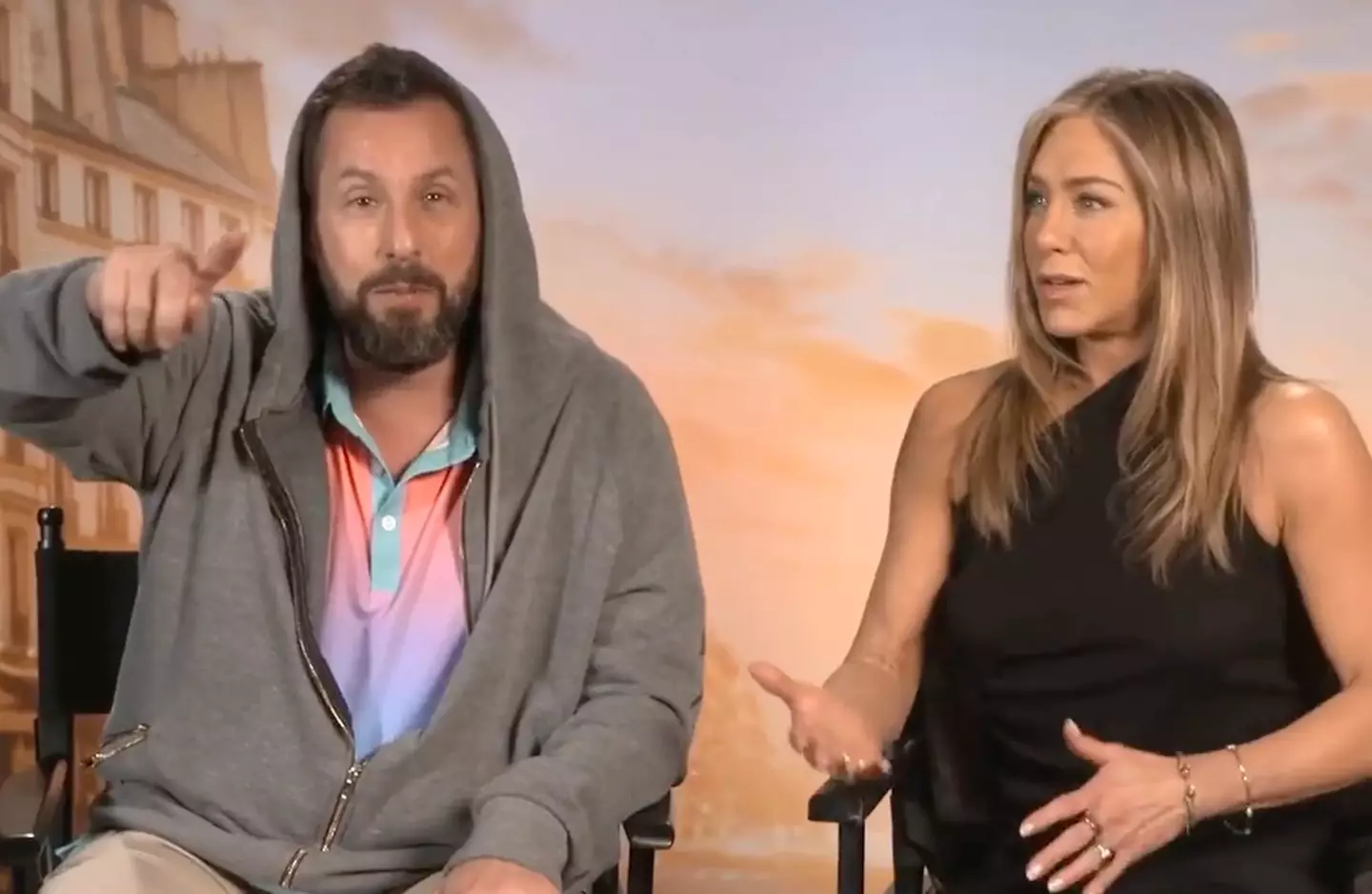 Aniston was stunned. (USA Today)