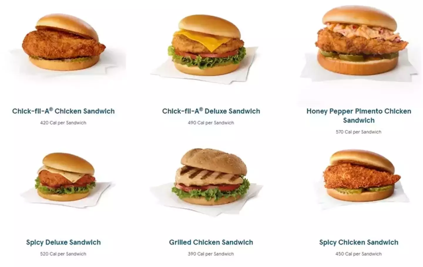 A lot of options here (Chick-fil-A)