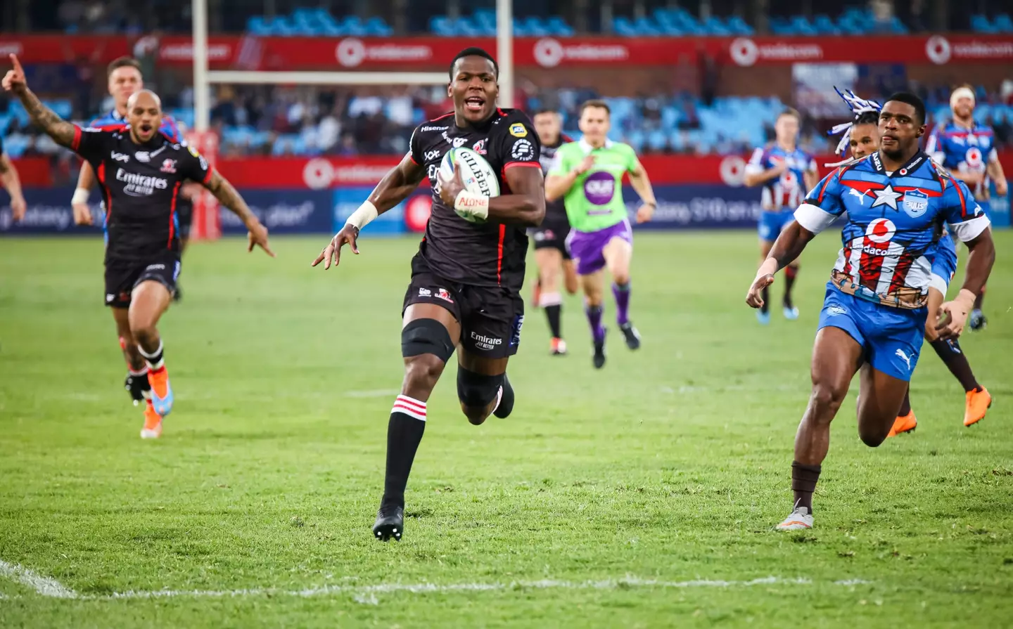 Hacjivah Dayimani has certainly been celebrating the Stormers' United Rugby Championship win.
