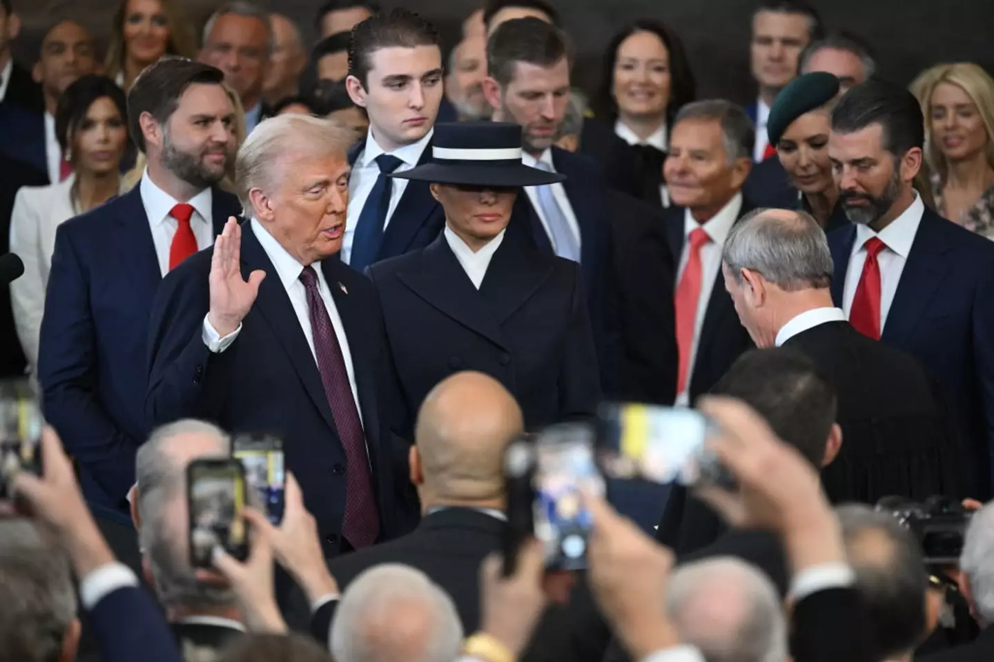 The Trumps out in force for Donald's big day (Saul Loeb - Pool/Getty Images)