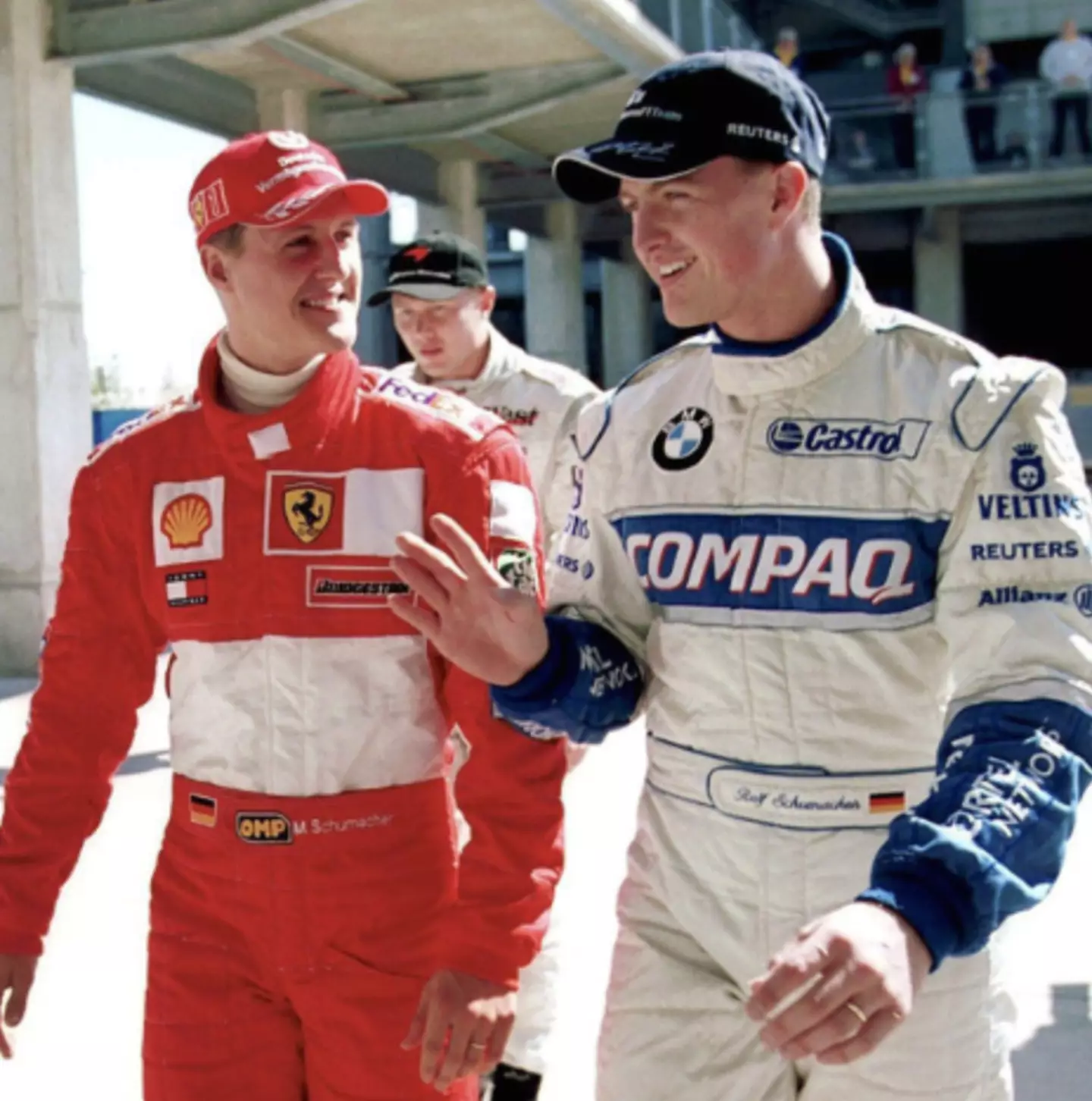 Michael Schumacher (left) with brother Ralf.