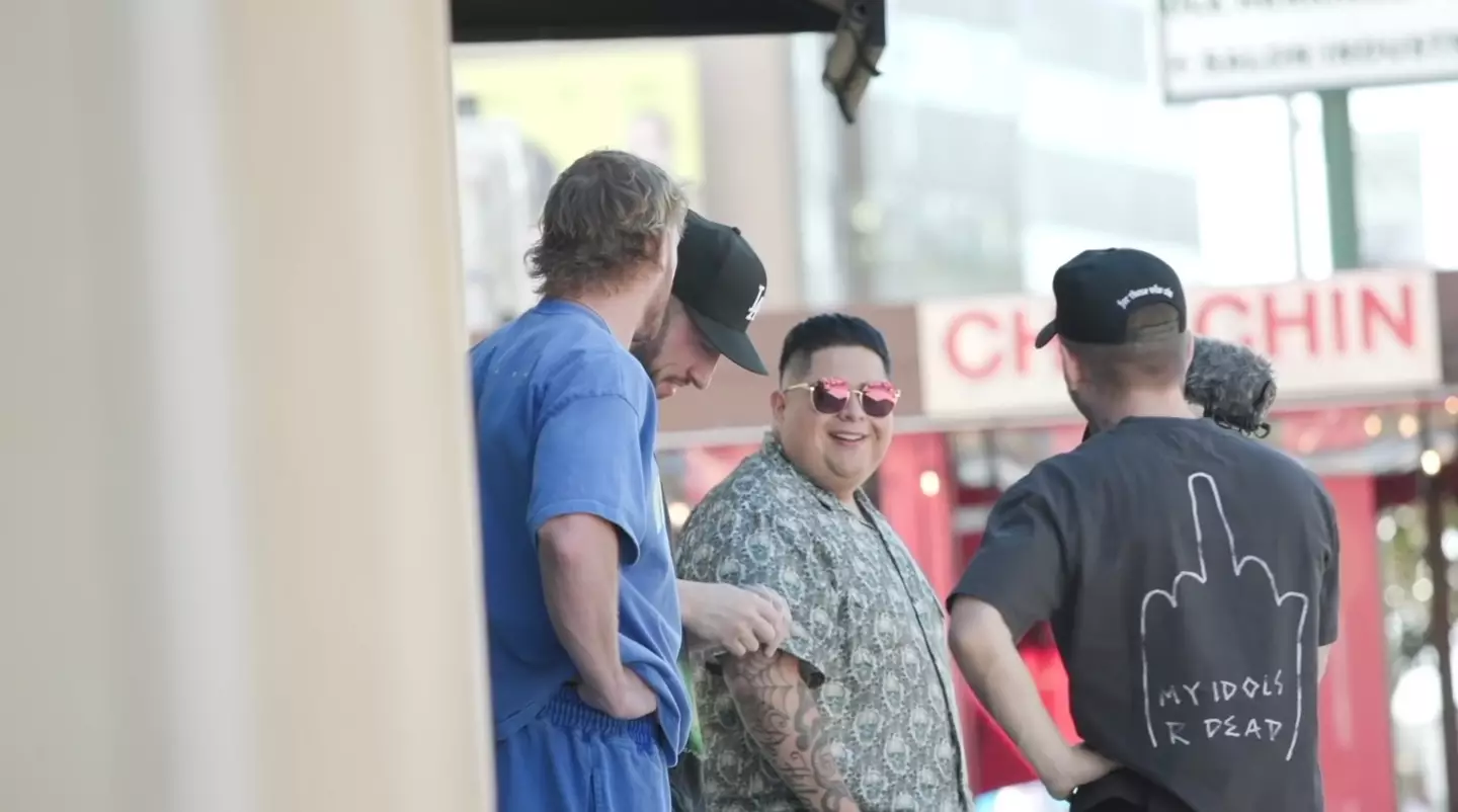 The YouTuber-turned-boxer was approached by an onlooker during filming for Mike Majlak’s podcast The Night Shift, who asked him: “Aren’t you that guy that got knocked out by Mayweather?" (YouTube / Mike Majlak Vlogs)