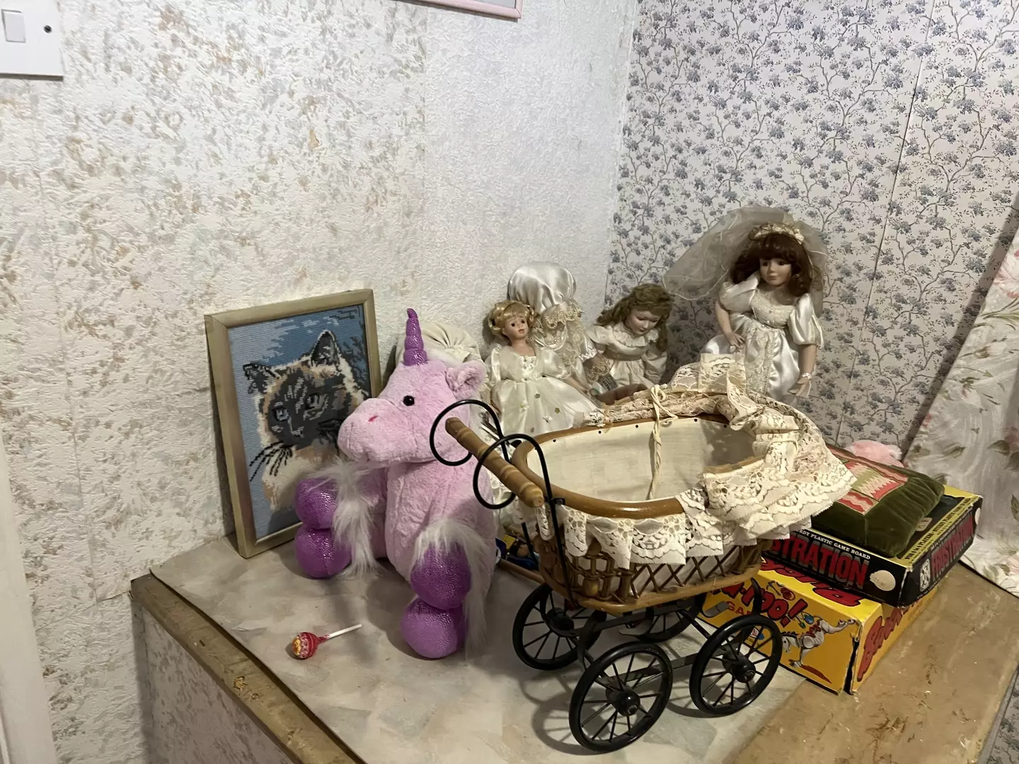 Several 'haunted' dolls have been rehomed at 30 East Drive (LADbible)