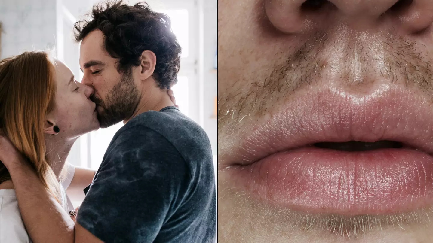 Doctor issues warning to people over kissing men with facial hair