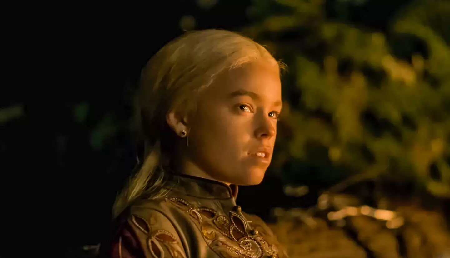 Milly Alcock as Princess Rhaenyra Targaryen in House of the Dragon.