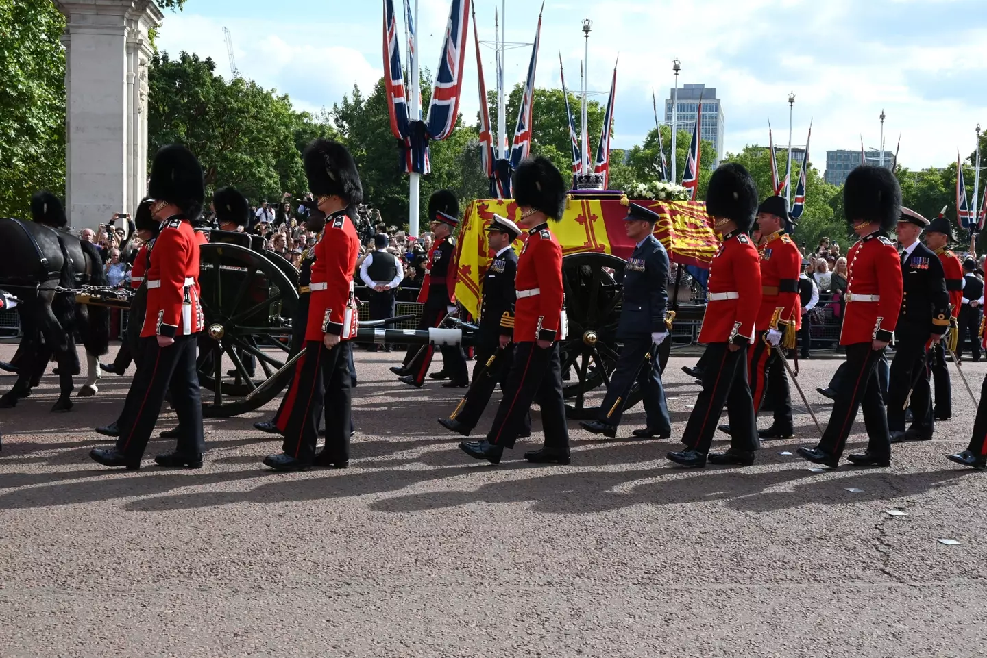 The Queen's coffin was taken to Westminster Hall this week.