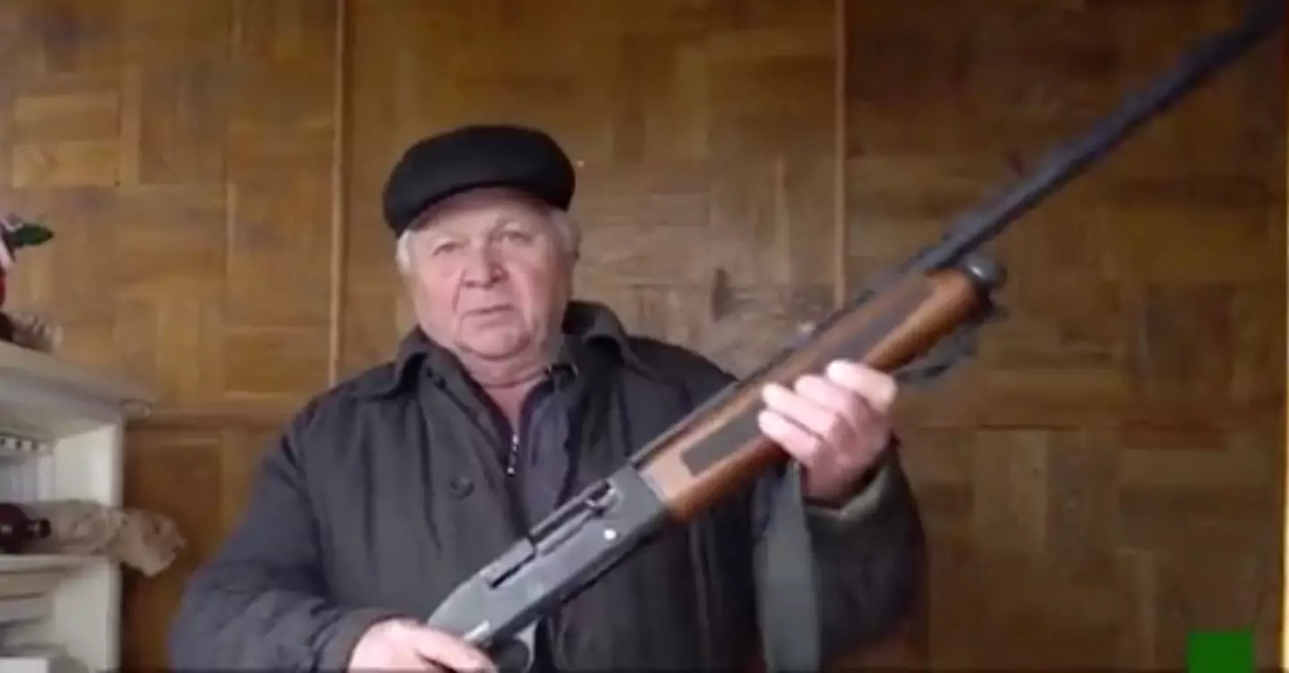 A 72-year-old who goes by the name, Valeriy Fedorovych, allegedly fired a one in a million shot which brought down the Russian fighter aircraft.