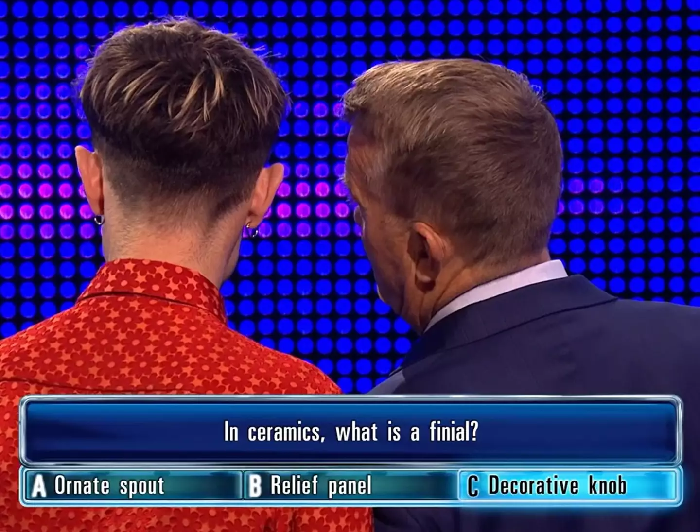 "Don't come on here ruining my show," Bradley Walsh joked with Reece.