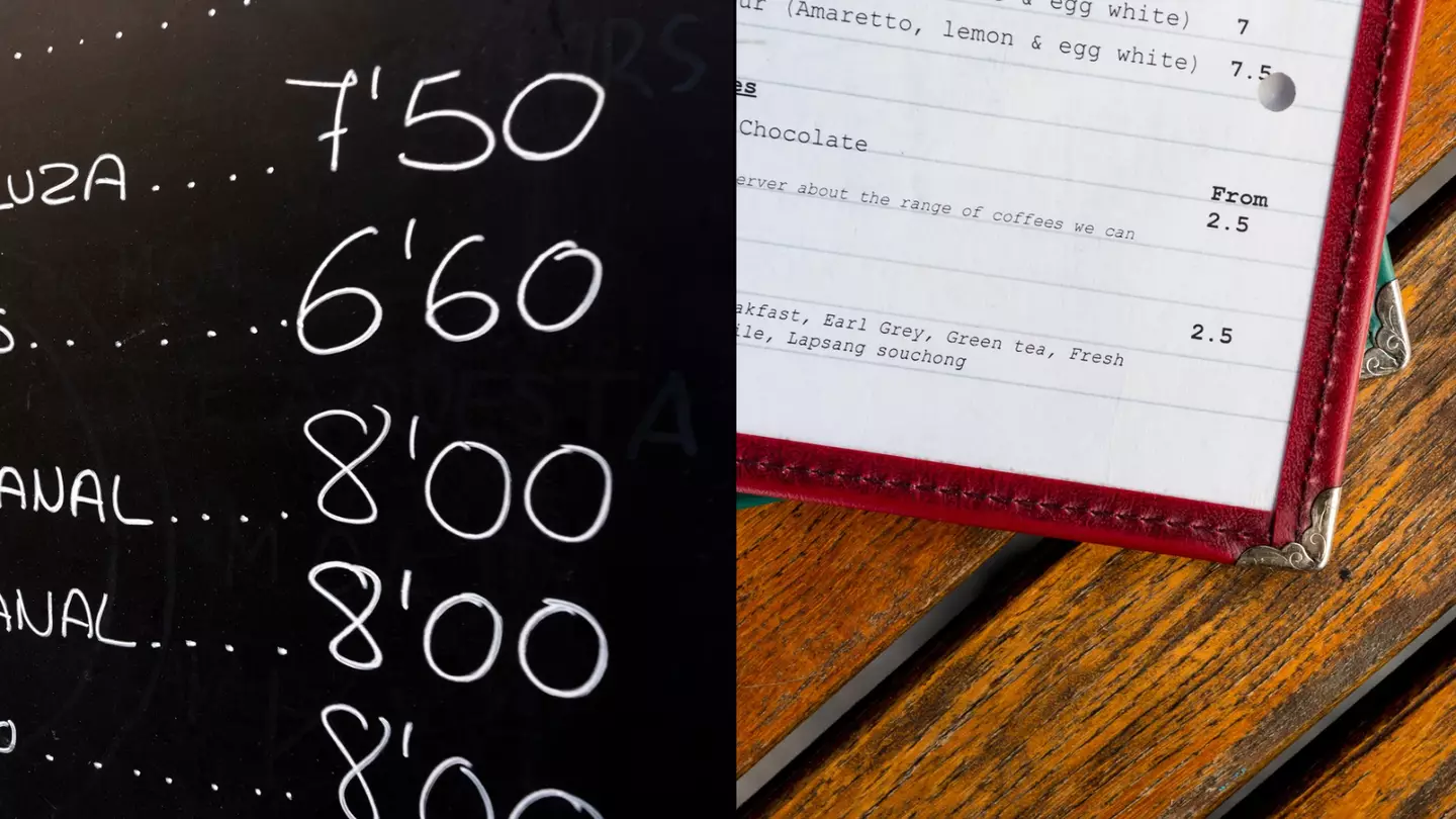 Clever reason why pubs hide pound signs from their paper menus
