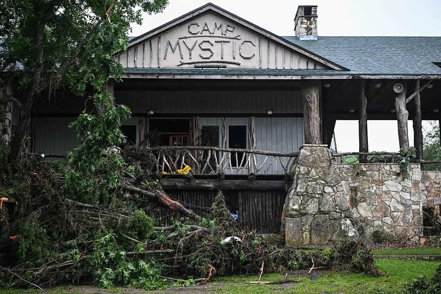 The devastating damage at Camp Mystic (RONALDO SCHEMIDT/AFP via Getty Images)