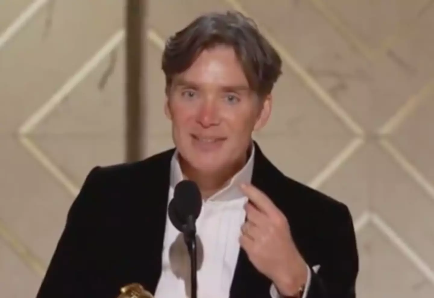 Cillian Murphy commented on his unusual look.