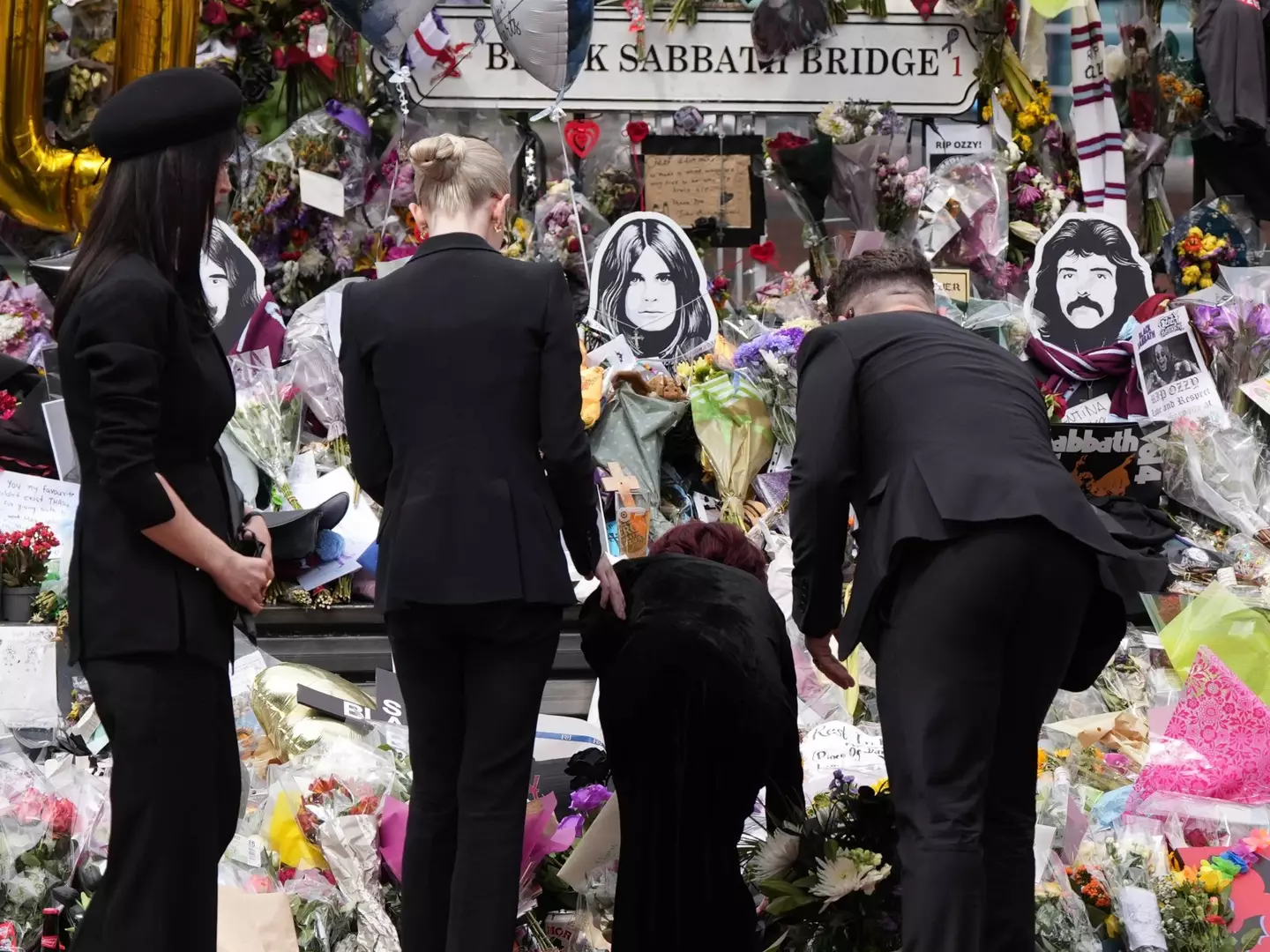 Ozzy Osbourne was laid to rest in the grounds of his family's home, as per his wishes to be buried in a garden (Loannis Alexopoulos/Anadolu via Getty Images)