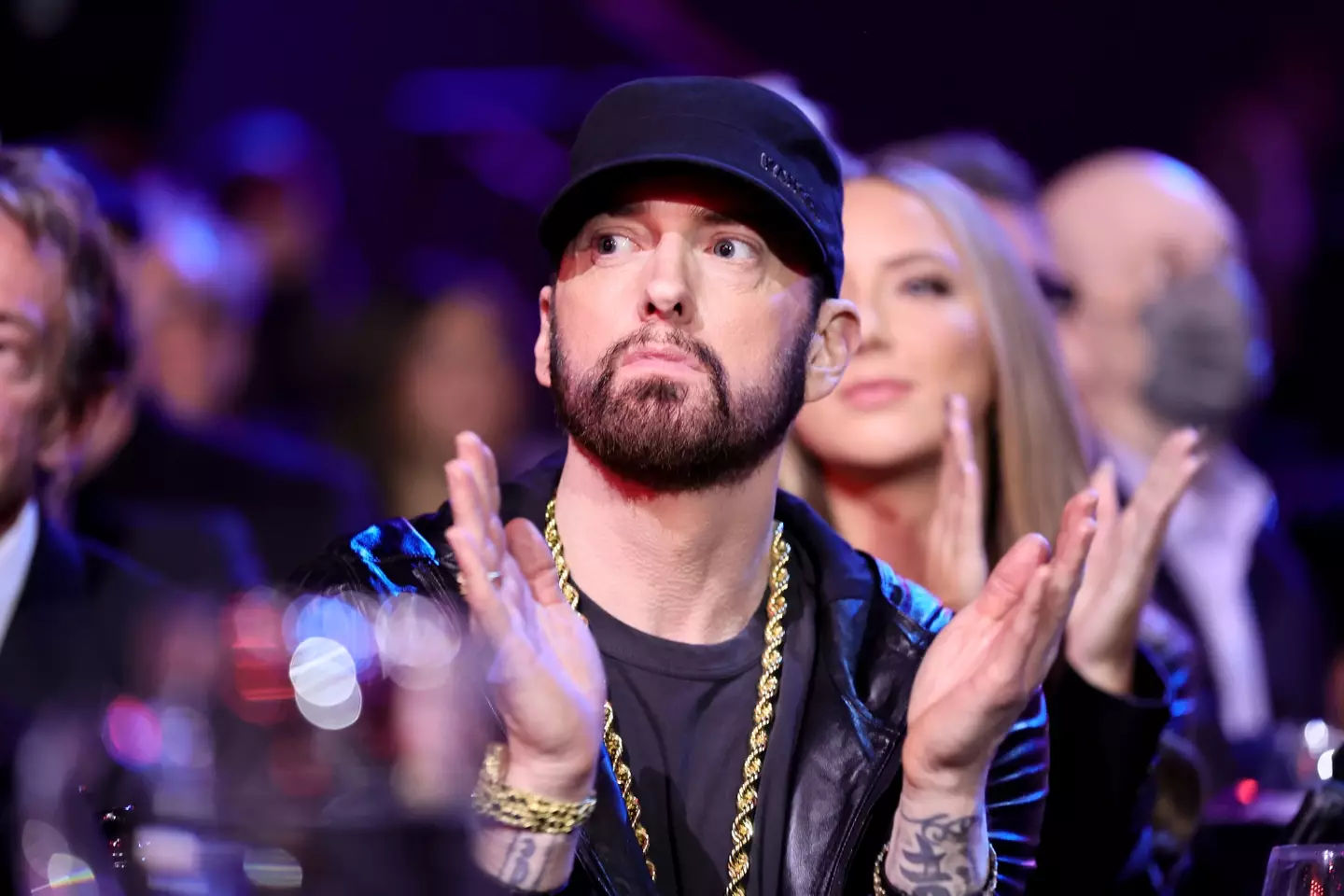 In his new album there's a song where he raps as though he died. (Theo Wargo/Getty Images for The Rock and Roll Hall of Fame)