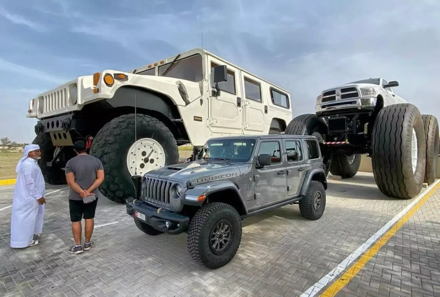 Sheikh Hamdan has a huge Hummer H1 (Instagram/@shhamadbinhamdan)