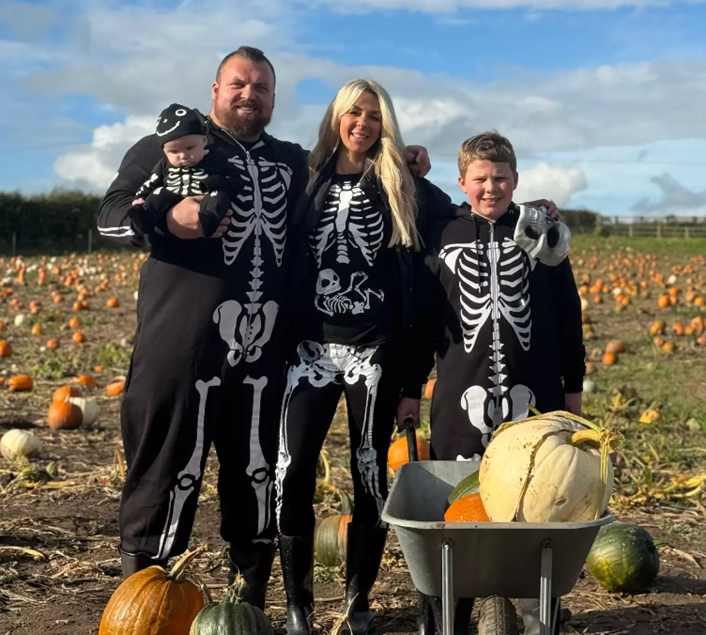 Eddie Hall and his family.