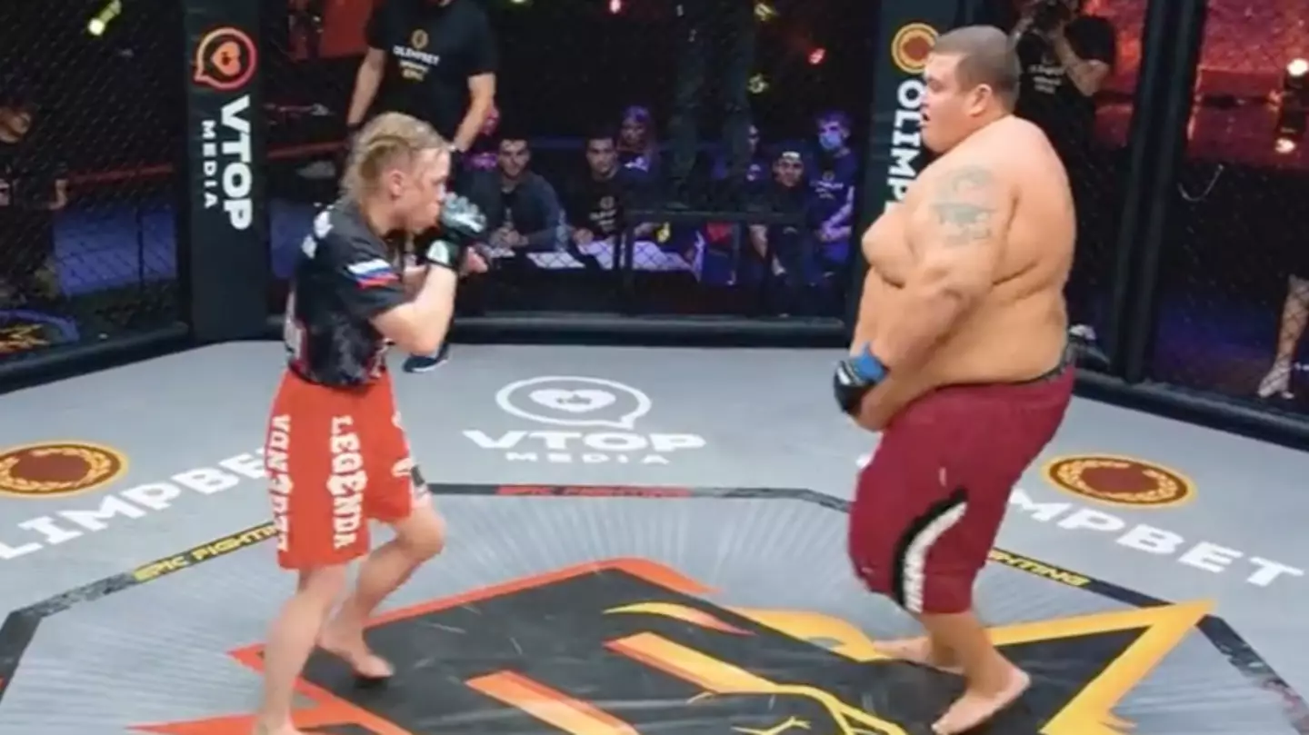 Female Strawweight Fights Male Heavyweight In MMA Mismatch
