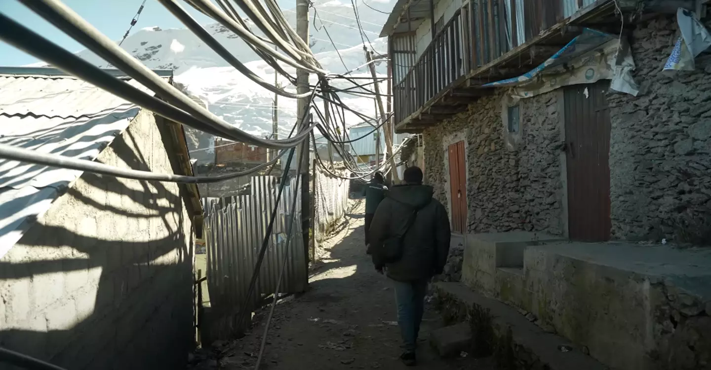 In the Peru town there happens to be 50 percent less oxygen.