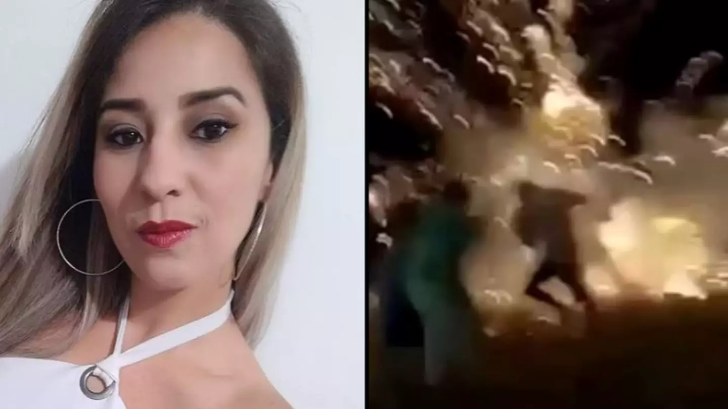 Mum killed on New Year after 'firework got caught in her clothes'