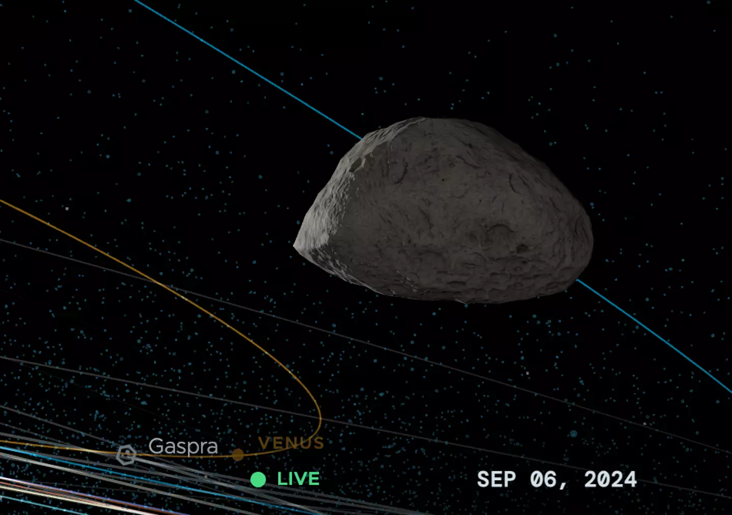 You can track the asteroid on the official NASA website, along with other discovered asteroids (NASA)