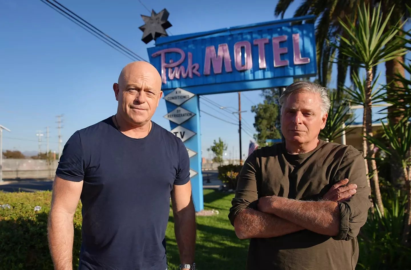 Ross Kemp with Mark Biancaniello.