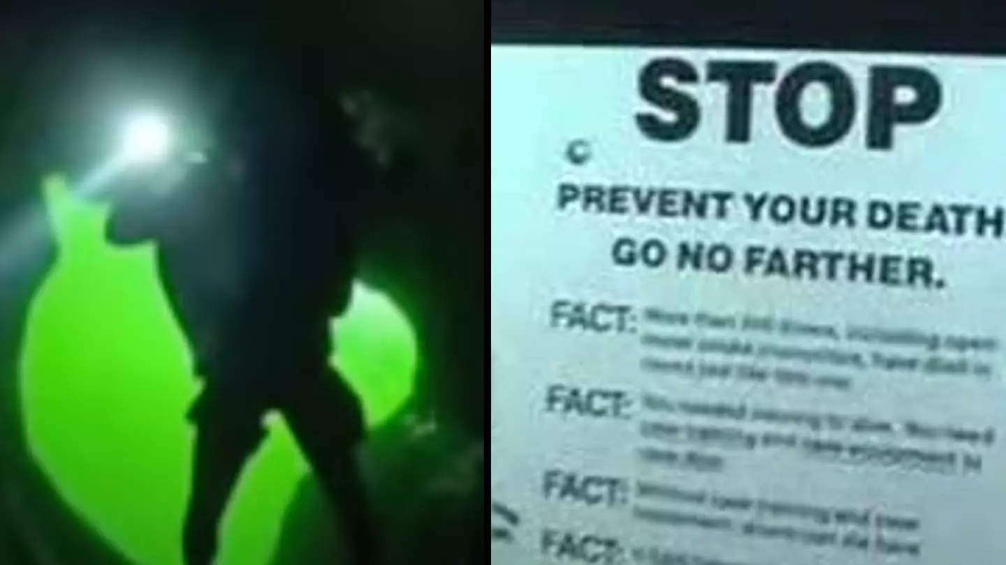 Scuba diver shows how dangerous underwater cave dubbed 'Everest of diving' can be