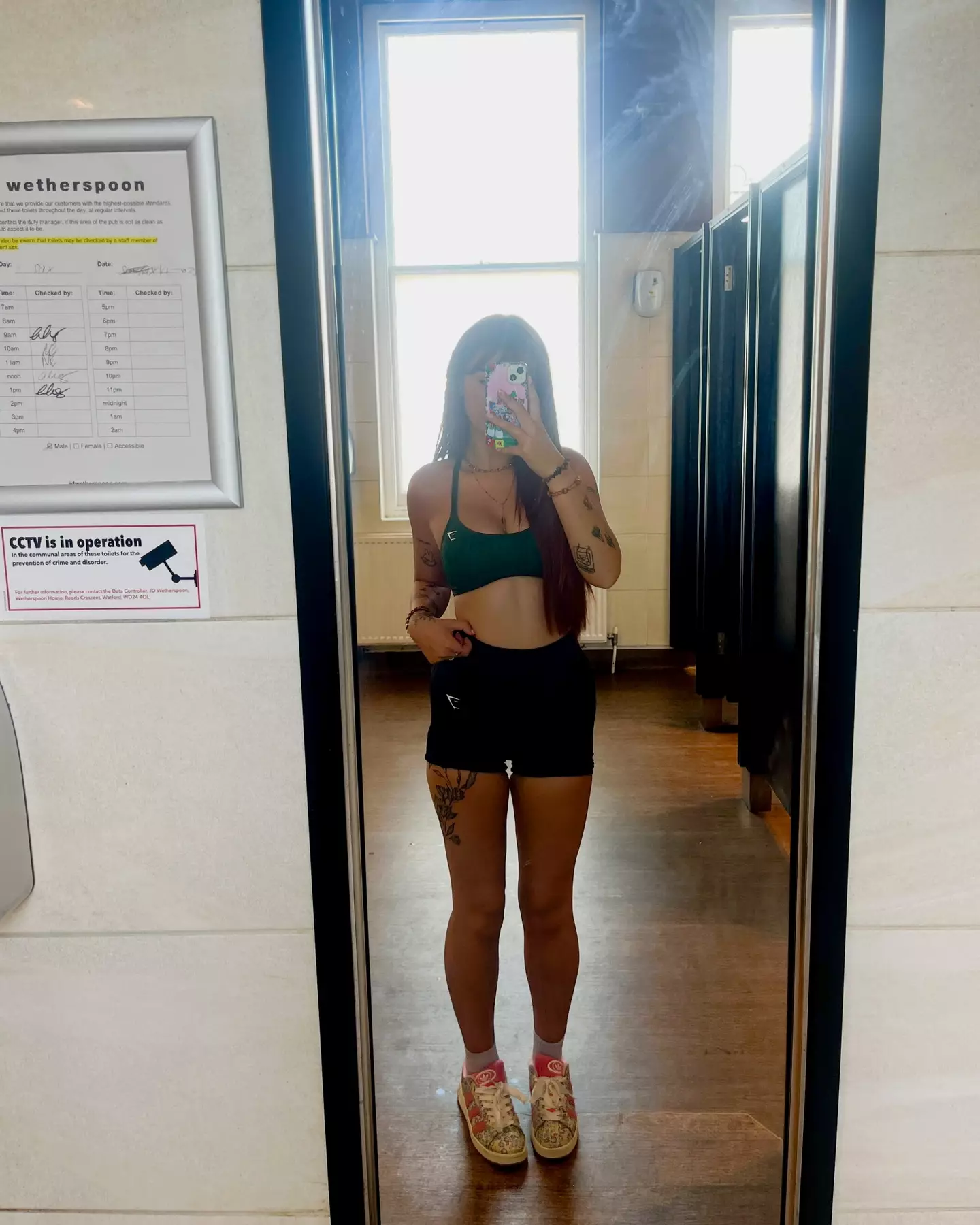 Georgia made the point that people have shown off far more in some Spoons outfits (SWNS)