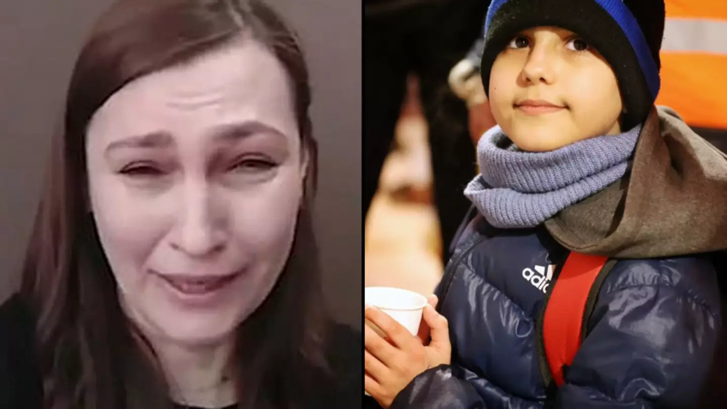 Mum Sobs As 11-Year-Old Son Flees War With Just Phone Number On Hand