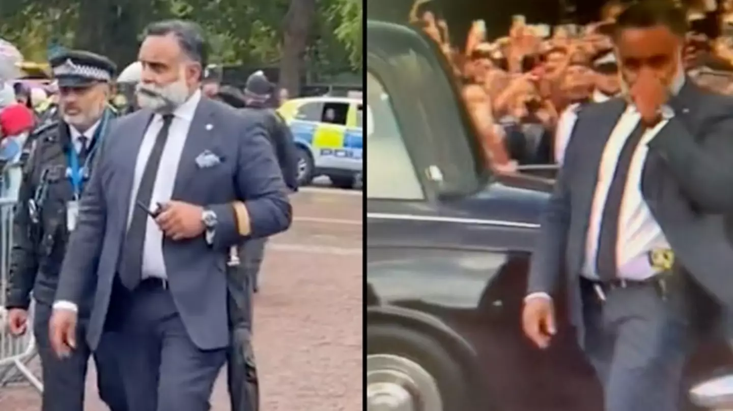 People think King Charles' security officer has a gun disguised as an umbrella