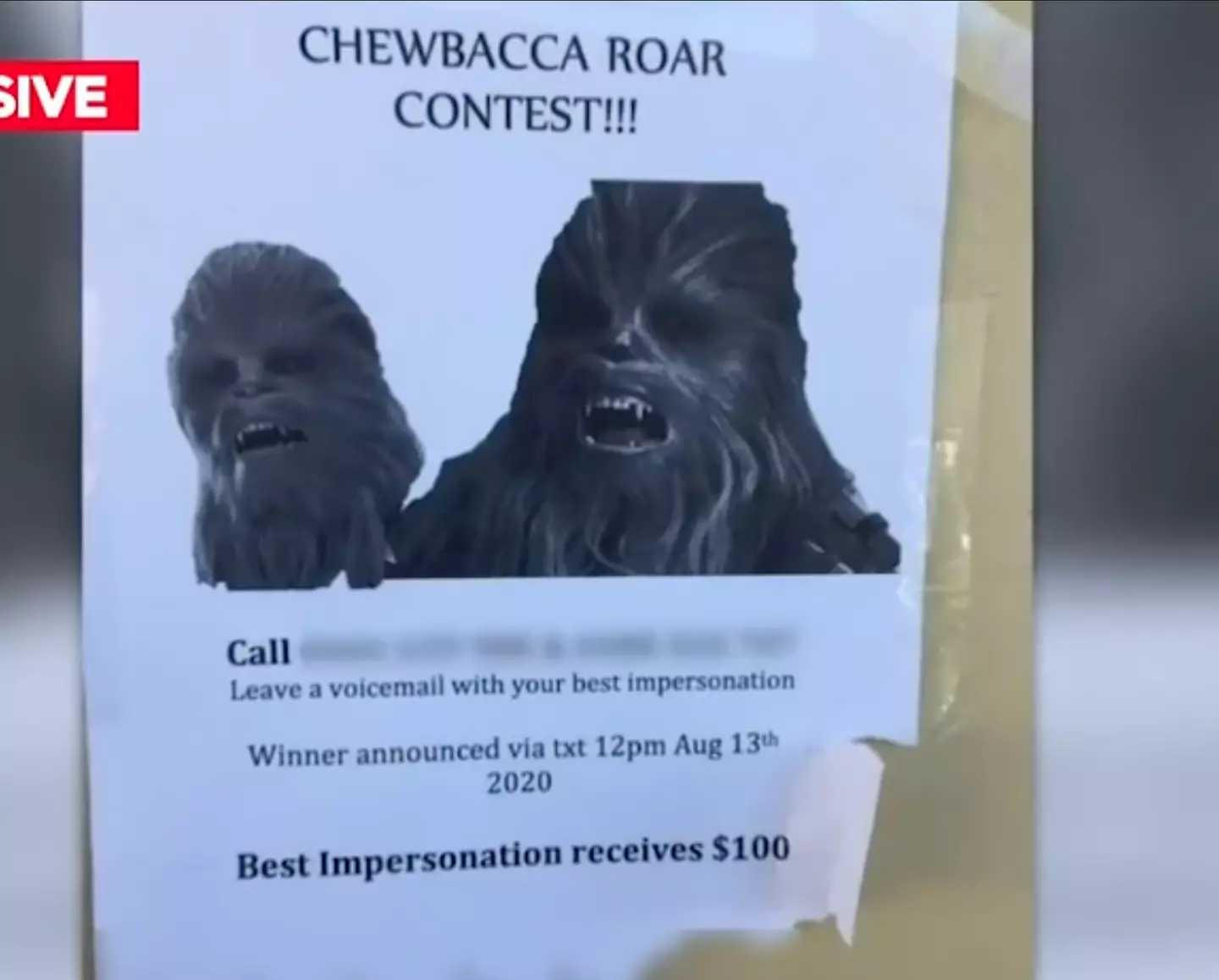 An interesting choice of payback. (9News)