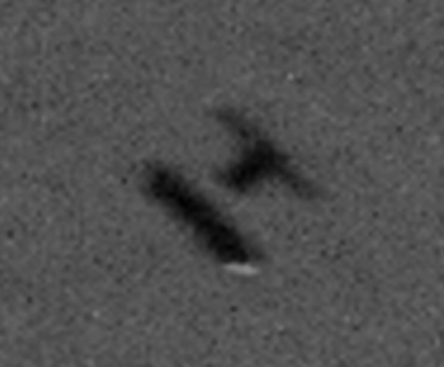 A photo of ERS-2 taken when it was at an altitude at 300km.