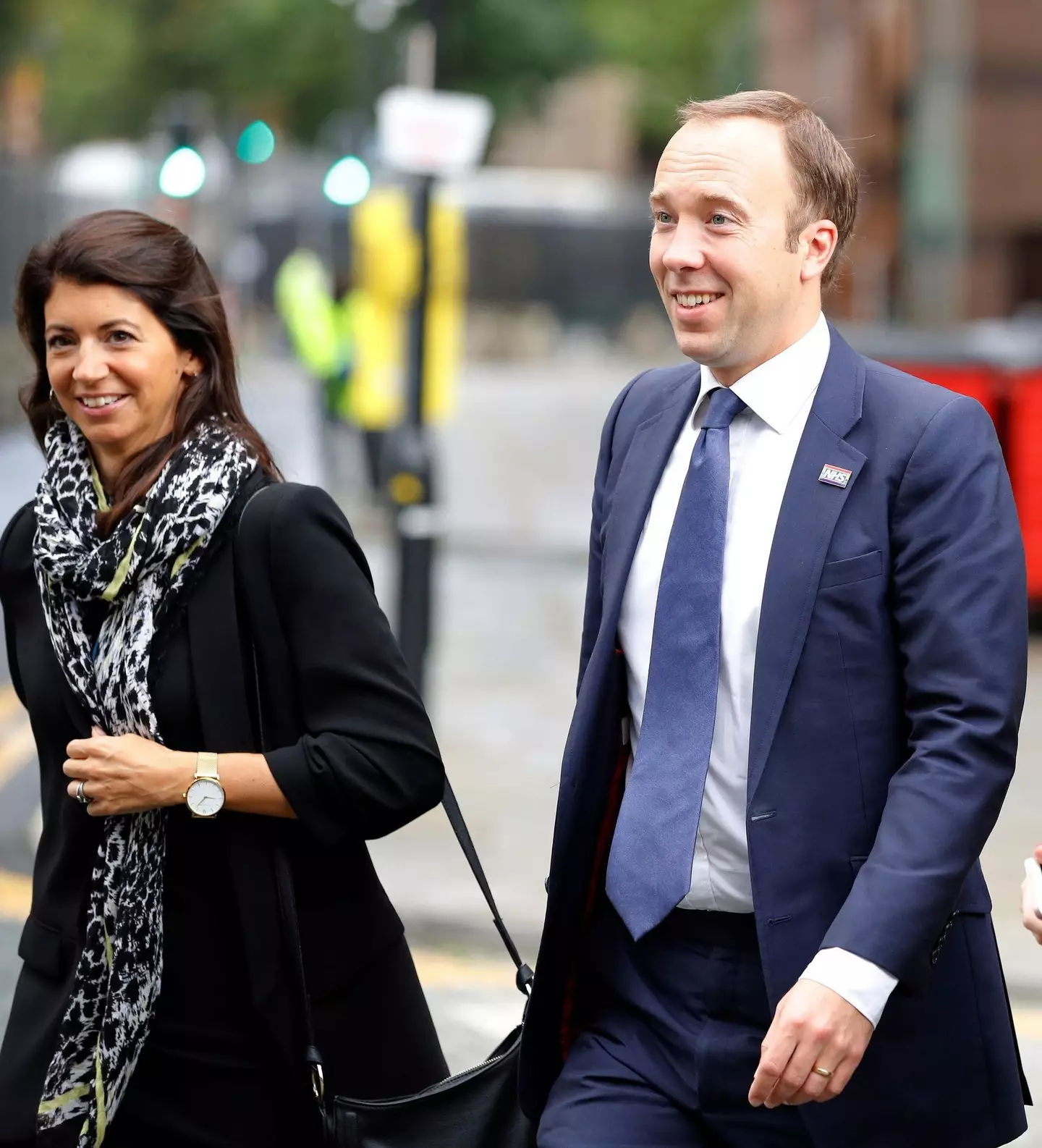 Matt Hancock and his aide Gina Colangelo.